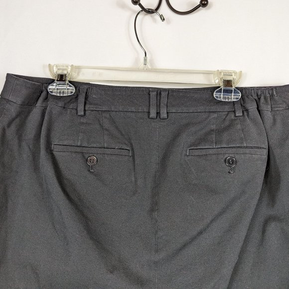 Talbots Petites High Waist Straight Pant Black Chino Elastic Womens Size 16WP - Picture 4 of 7